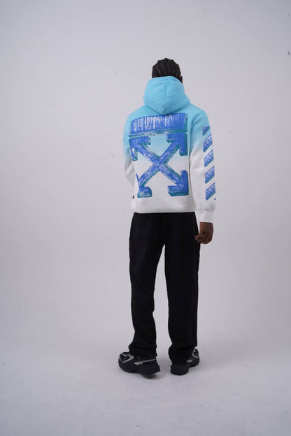 Abstract Geometric Graphic Oversized Hoodie Withinblack