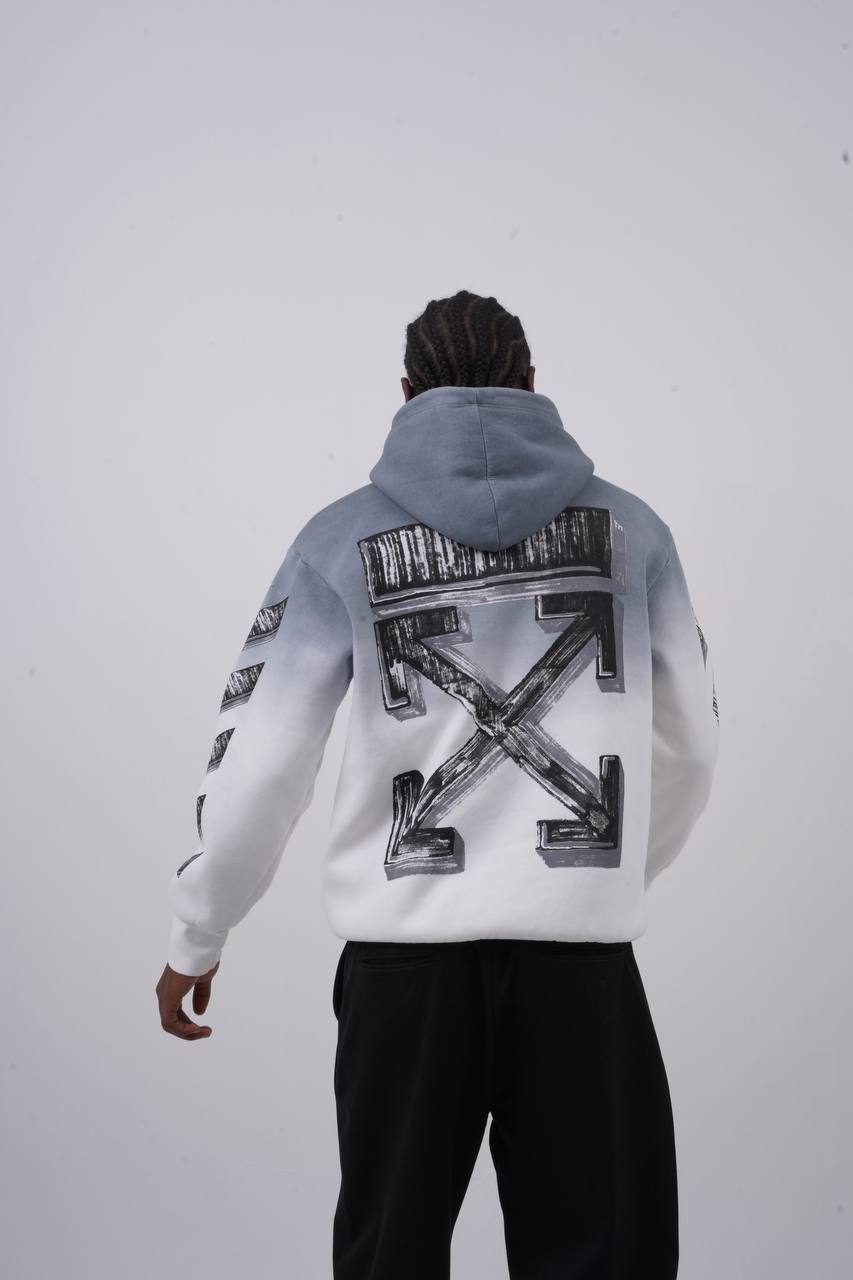 Abstract Geometric Graphic Oversized Hoodie Withinblack