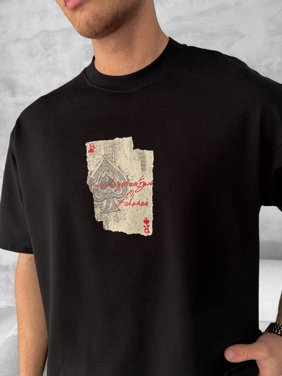 Ace of Spades Graphic T-Shirt – Playing Card Cotton Tee Withinblack