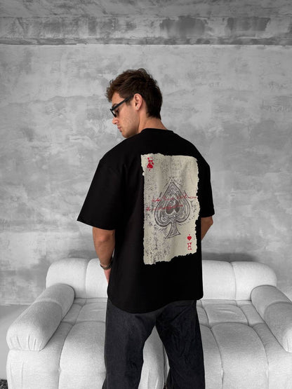 Ace of Spades Graphic T-Shirt – Playing Card Cotton Tee Withinblack