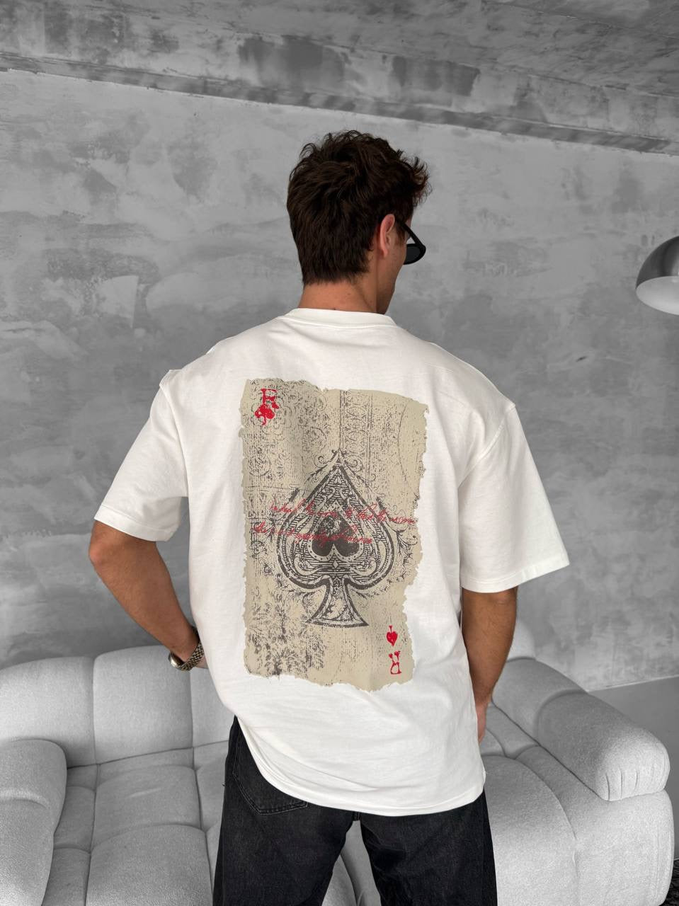 Ace of Spades Graphic T-Shirt – Playing Card Cotton Tee Withinblack