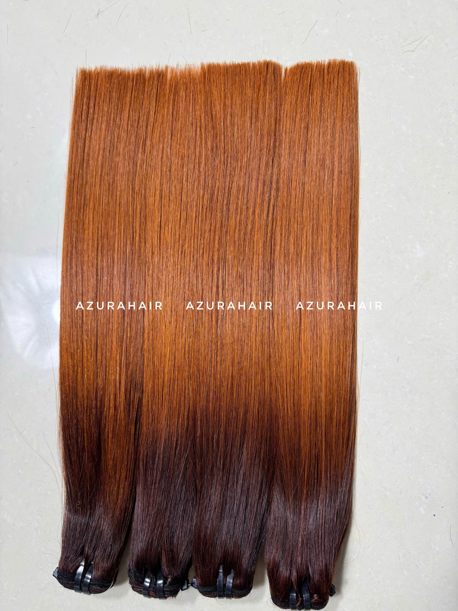 Soft, natural human hair, wholesale from Vietnam, for hair extensions - Tangle-free & Non-shedding, ombre color. NovaCart