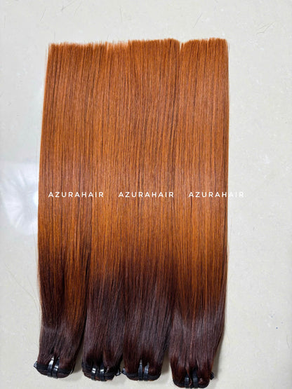 Soft, natural human hair, wholesale from Vietnam, for hair extensions - Tangle-free & Non-shedding, ombre color. NovaCart
