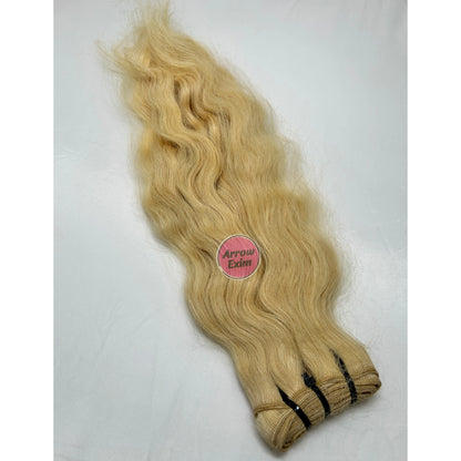 Wholesale 100% Natural Blonde Curly Remy Human Hair Extensions 10A Machine Double Weft Single Drawn Ends Bulk Export Supplier NovaCart