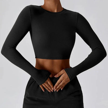 🧘‍♀️ Women’s Slim Fit Long Sleeve Yoga Top FitiqueFit