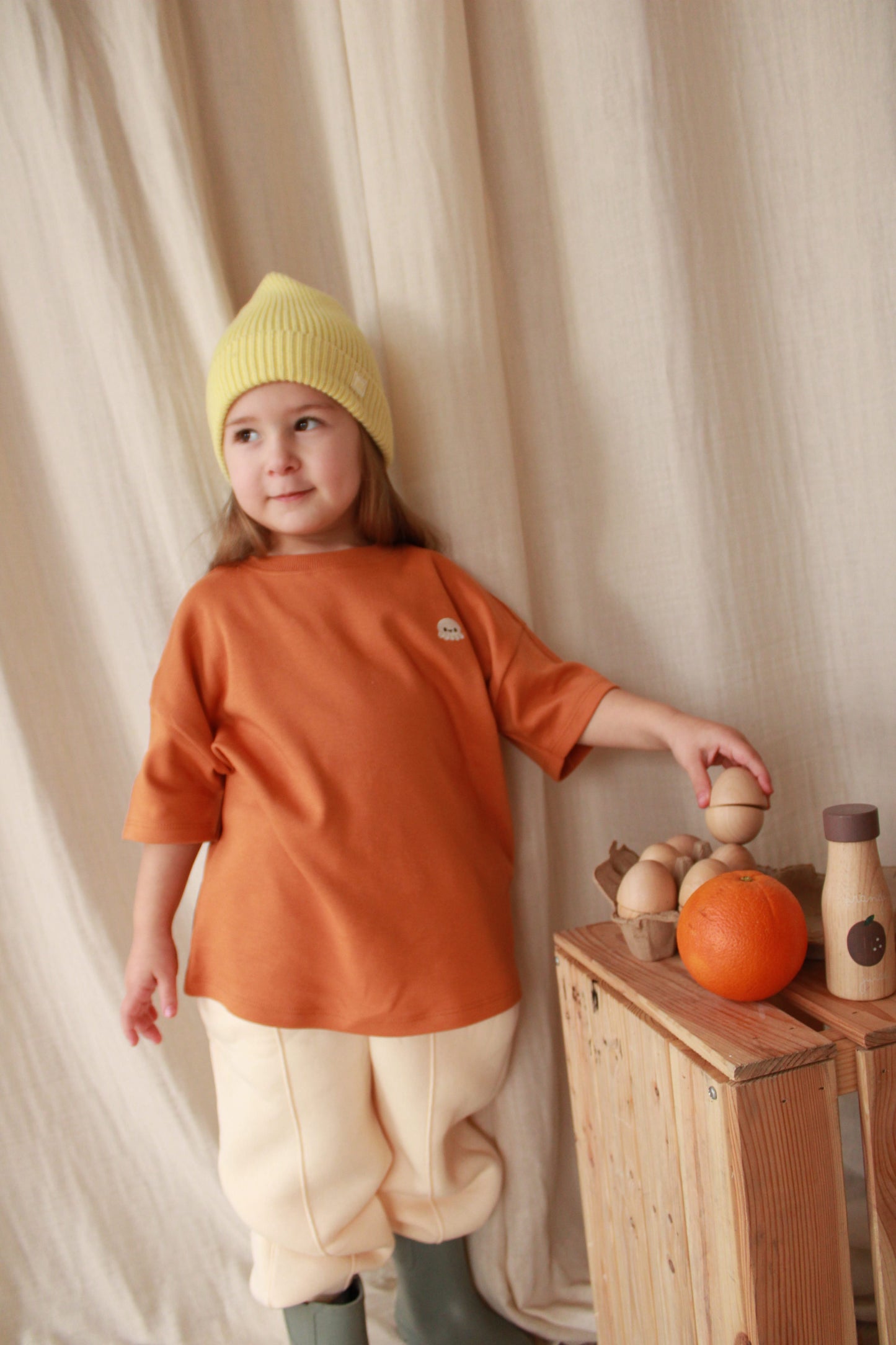 Oversize Octopus T-shirt Honey and Hive