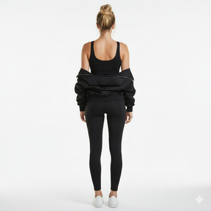 Alexa Black Scoop Neck Tank Auragen