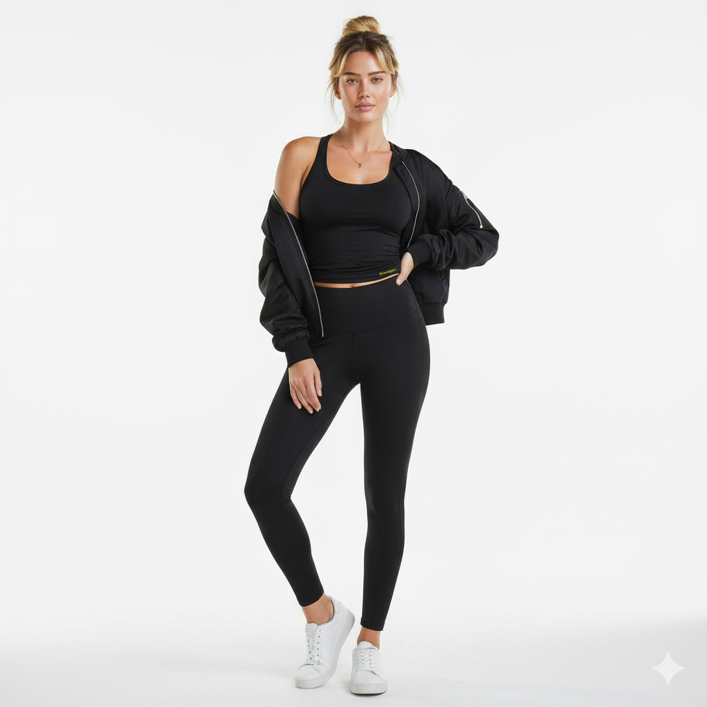 Alexa Black Scoop Neck Tank Auragen