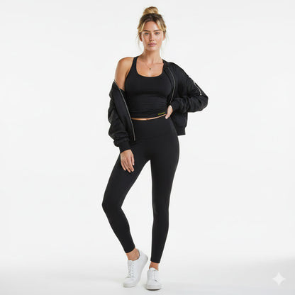 Alexa Black Scoop Neck Tank Auragen