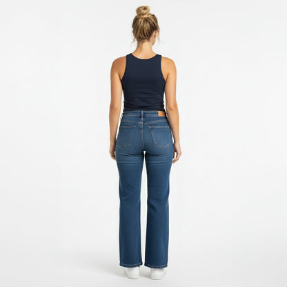 Alexa Navy Scoop Neck Tank Auragen