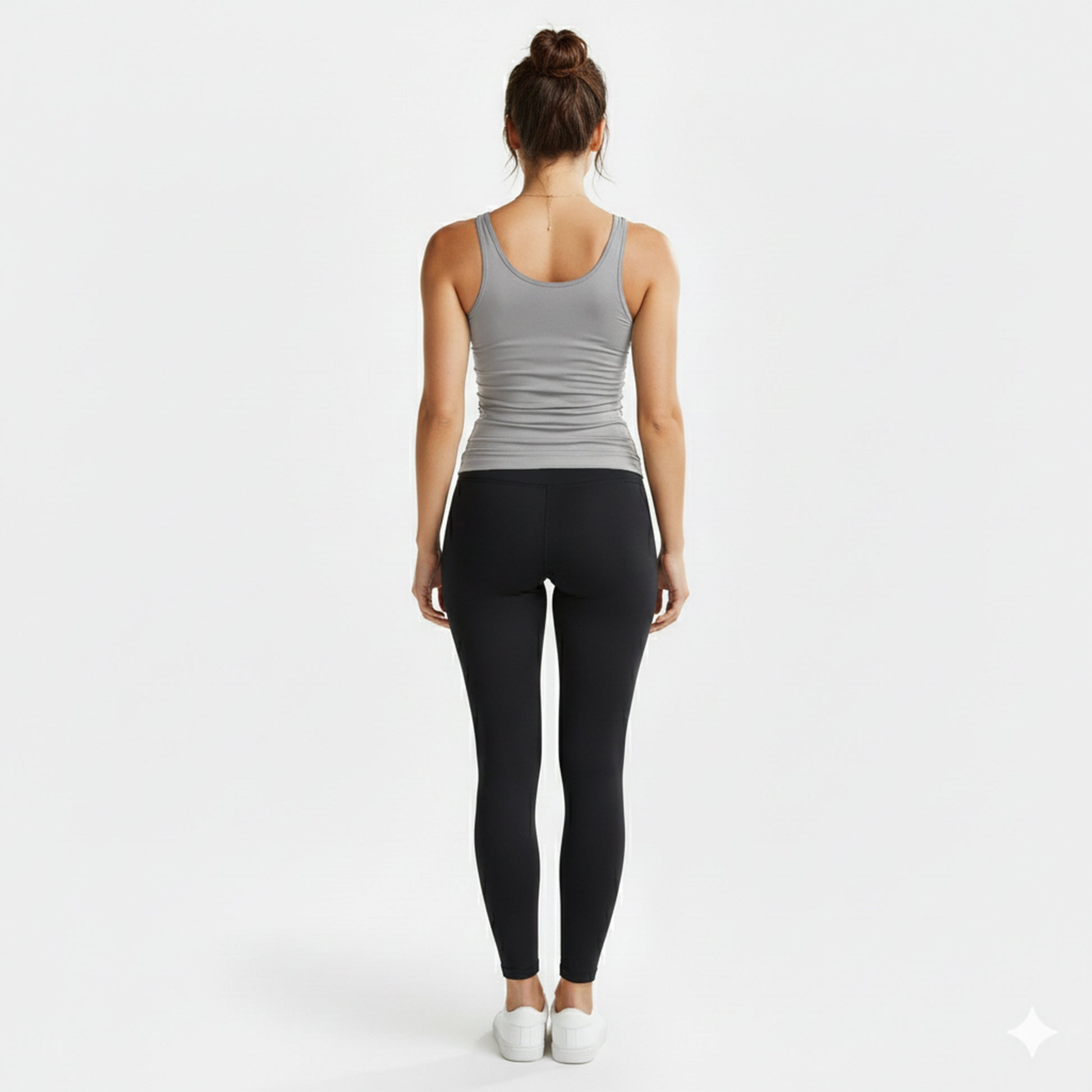 Alexa Grey Scoop Neck Tank Auragen