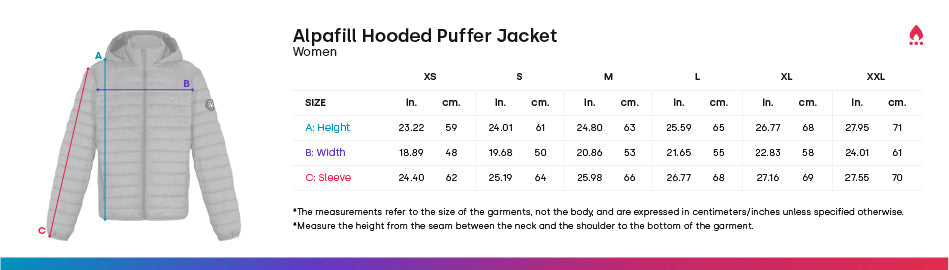 Women's Alpafill Puffer Alpaca Jacket Purely Alpaca