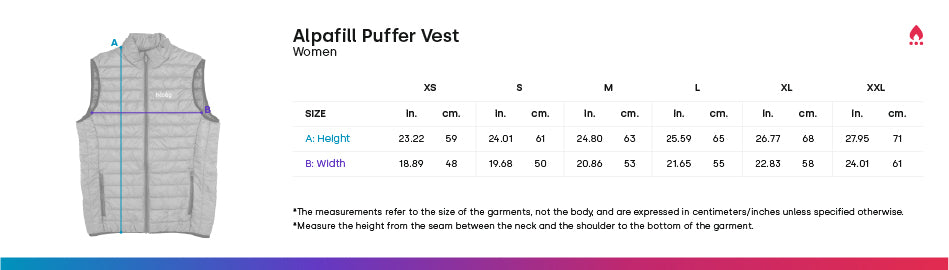 Women's Alpafill Puffer Alpaca Vest Purely Alpaca