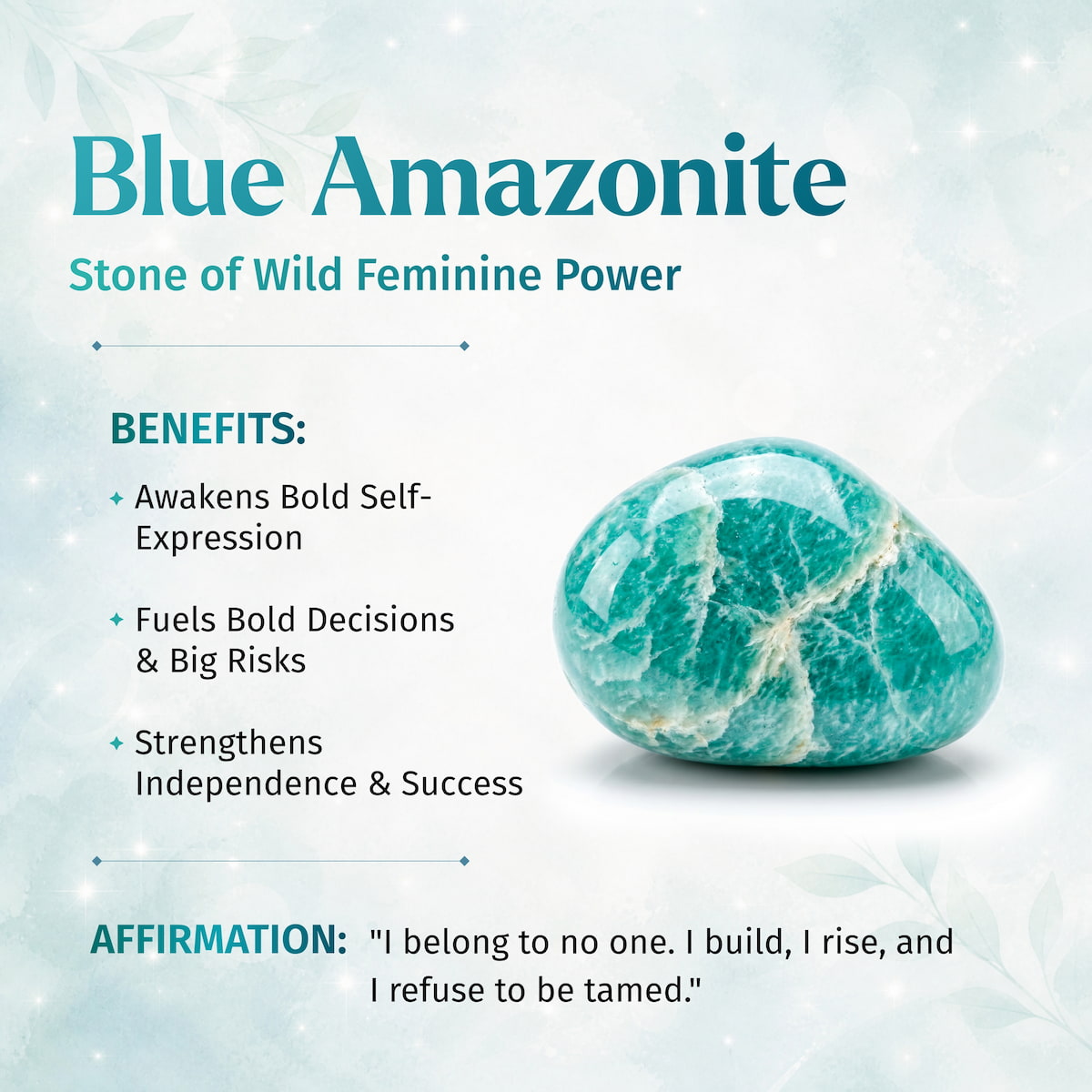 Empire of Her Own – Premium Blue Amazonite Bracelet Conscious Items