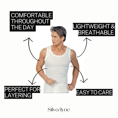 Angora and Wool | Sleeveless base layer shirt (Men's) Silverlyne
