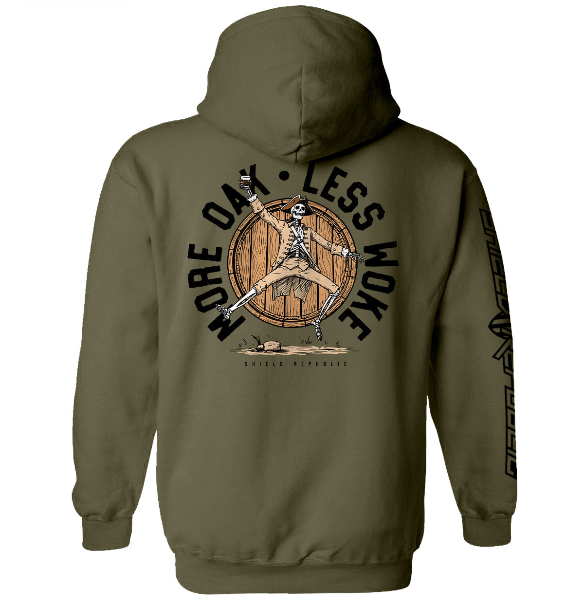 More Oak Less Woke Shield Republic