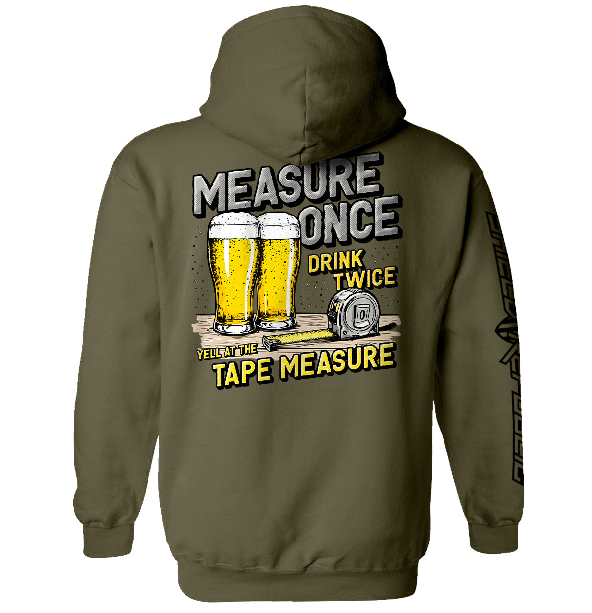 Measure Once Drink Twice Shield Republic