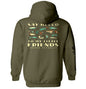Say Hello to My Little Friends Green (Back Print) Shield Republic