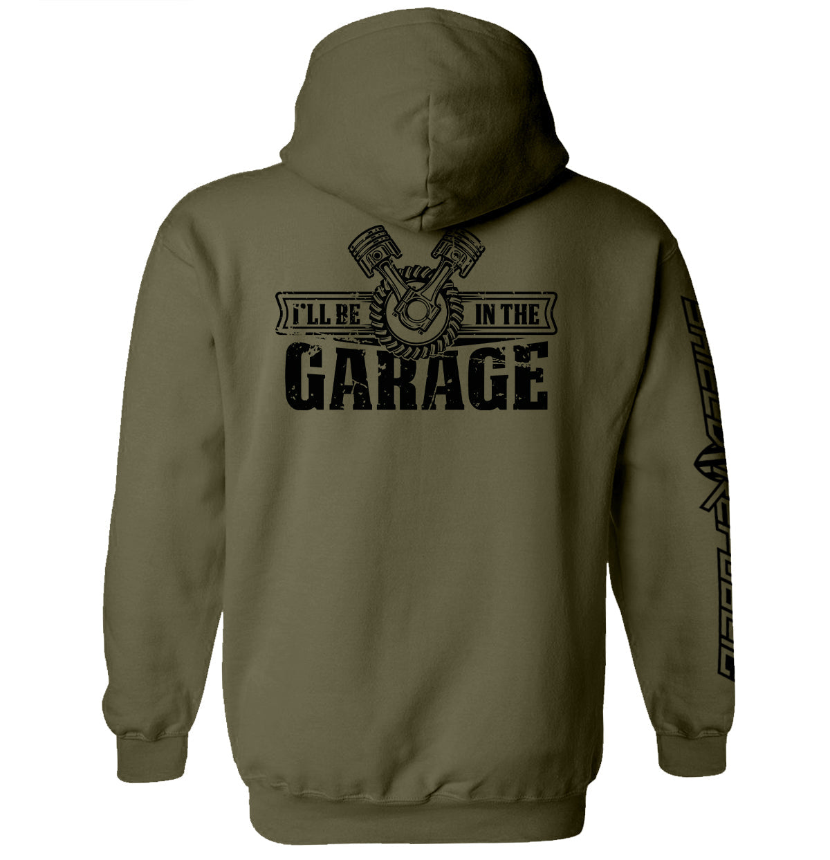 I'll Be In The Garage Shield Republic