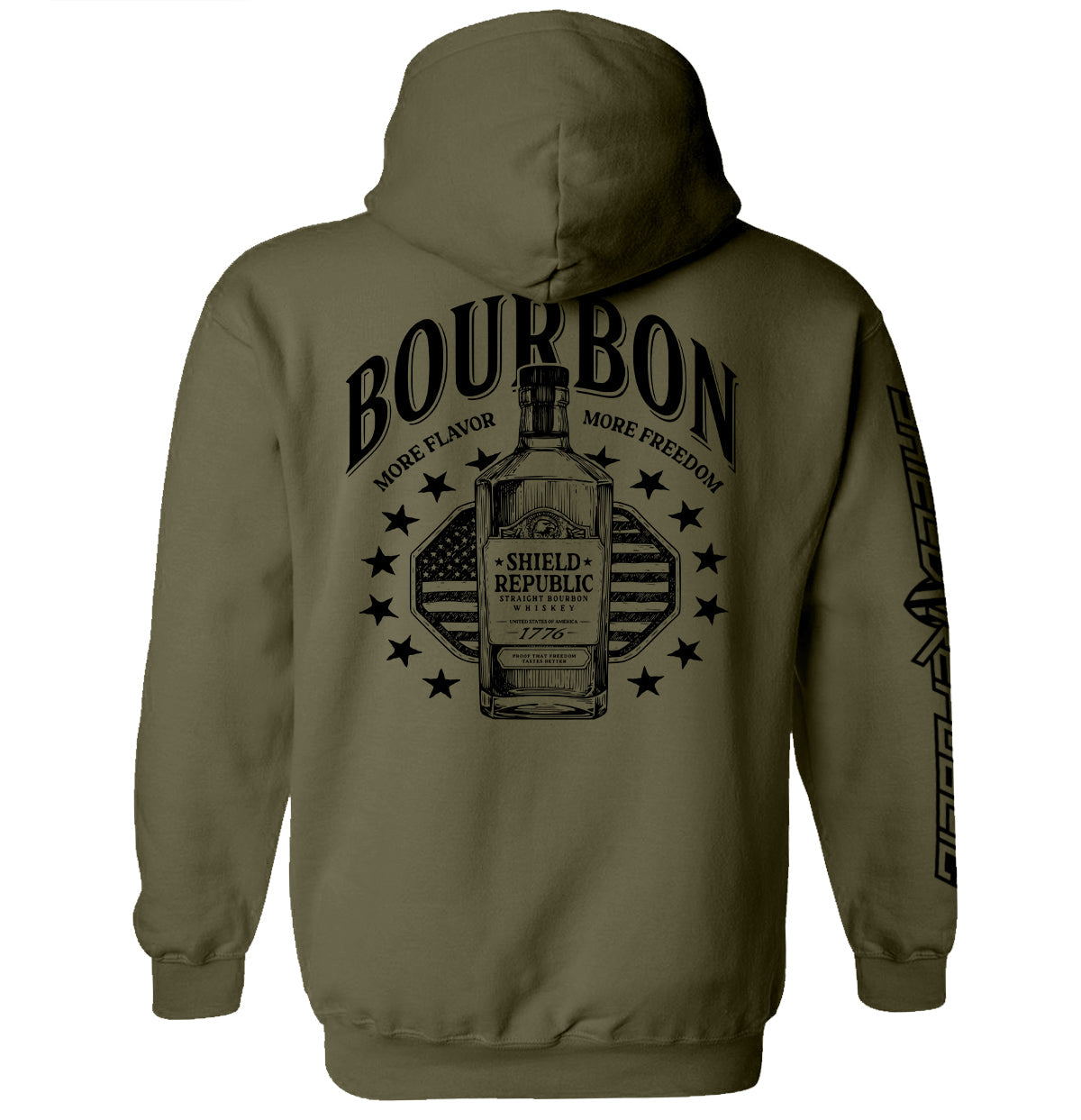 Bourbon More Flavor More Freedom Shield Republic