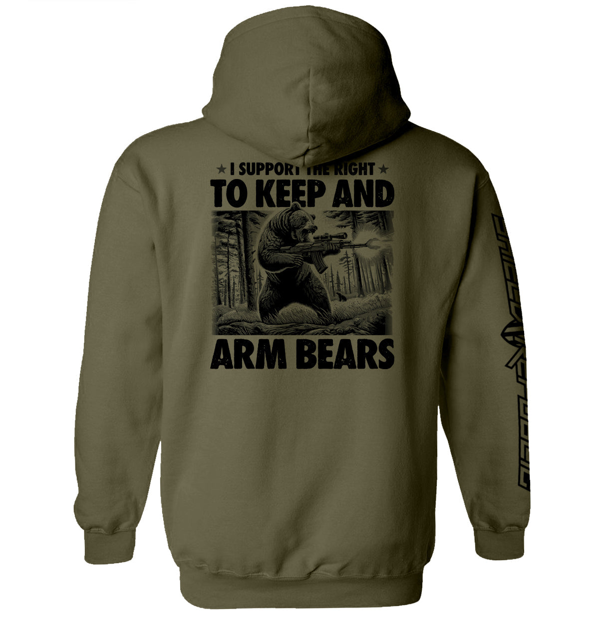 I Support the Right to Keep and Arm Bears Shield Republic