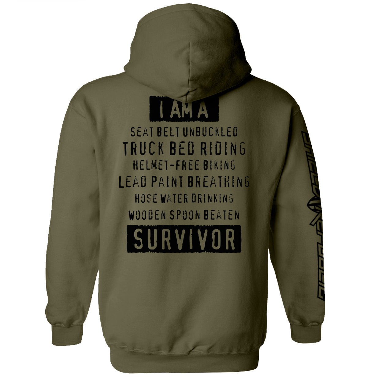 I'm A Hard Times Survivor Shield Republic