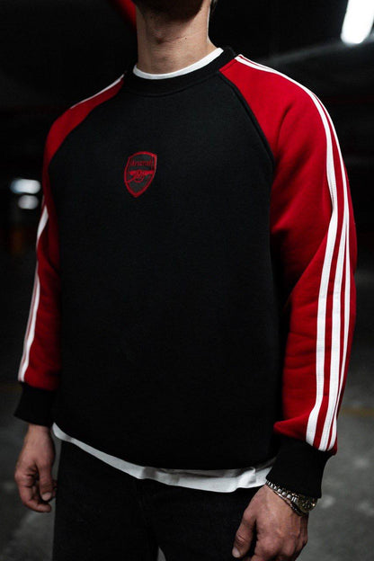 Arsenal Logo Black and Red Sweatshirt - Stylish Fan Apparel Withinblack