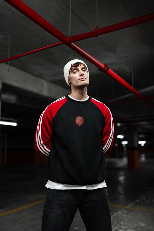 Arsenal Logo Black and Red Sweatshirt - Stylish Fan Apparel Withinblack