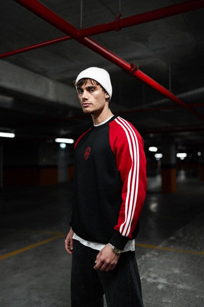 Arsenal Logo Black and Red Sweatshirt - Stylish Fan Apparel Withinblack