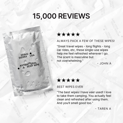 ANTIBACTERIAL BODY WIPES Bravo Sierra