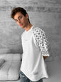 Artistic Graphic Cotton T-Shirt / Figure with Rug Print Tee Withinblack