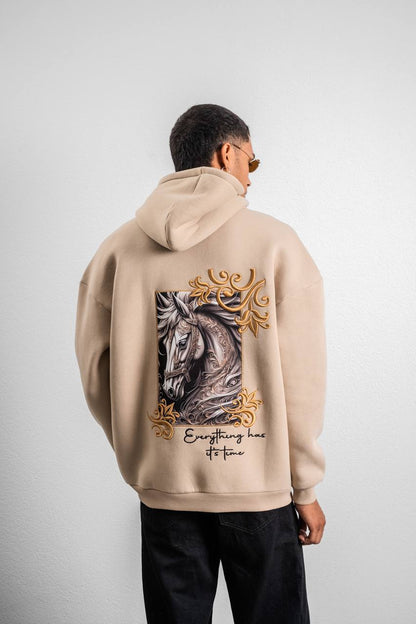 Artistic Horse Graphic Hoodie Withinblack