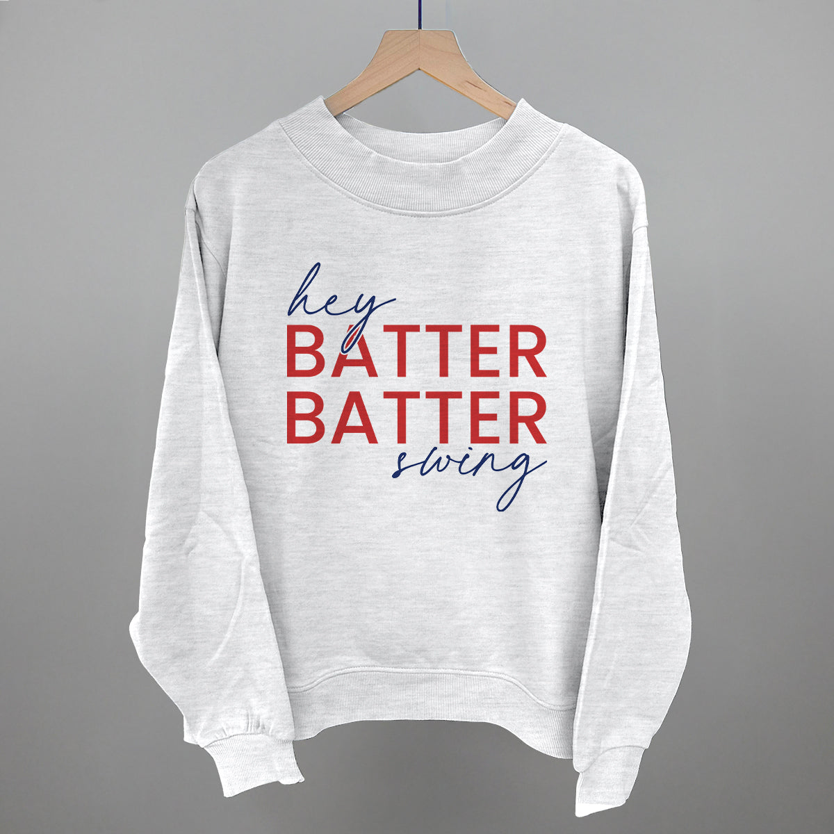 Hey Batter Batter Swing (Red + Navy) Ivy + Cloth