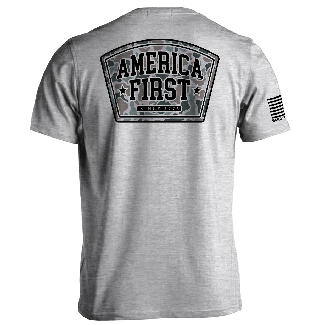 America First Duck Camo Shield Republic
