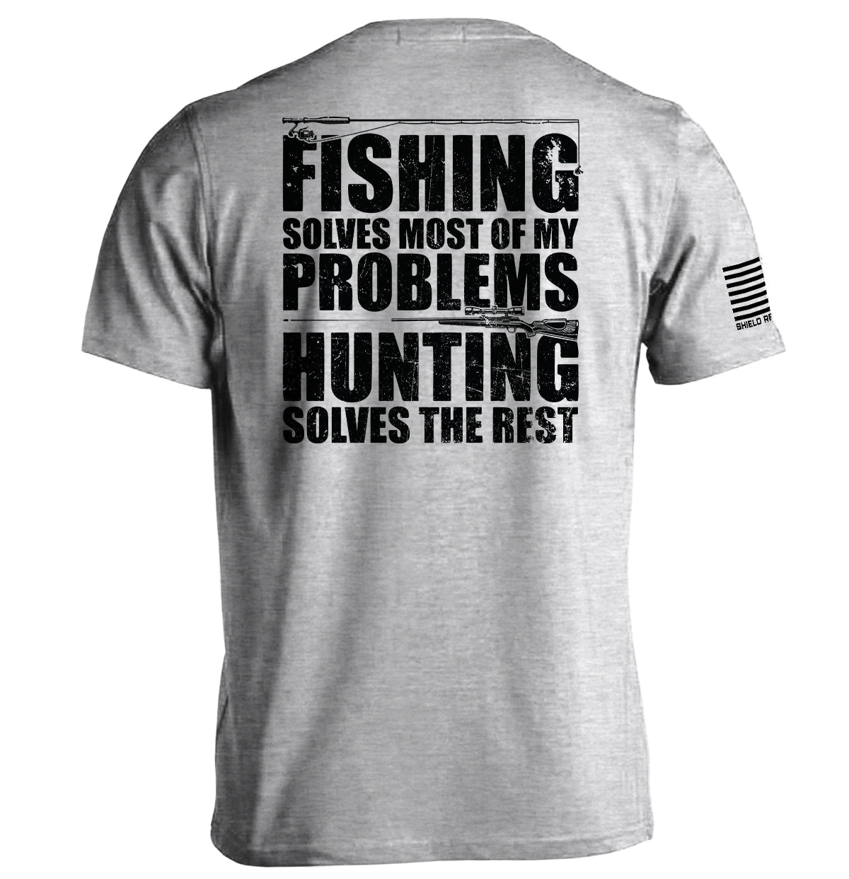 Fishing Solves Most Of My Problems Shield Republic