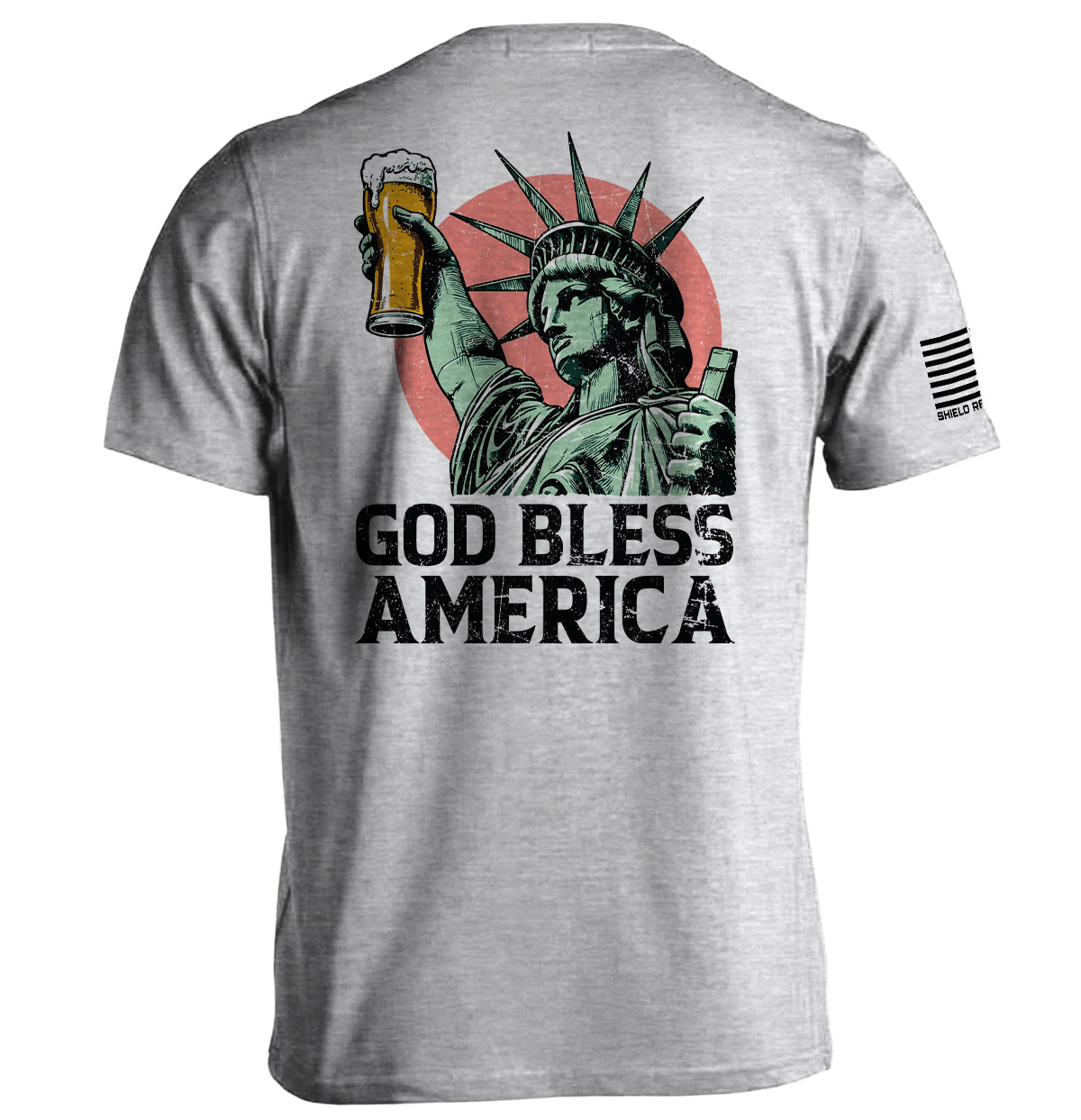 God Bless America Shield Republic