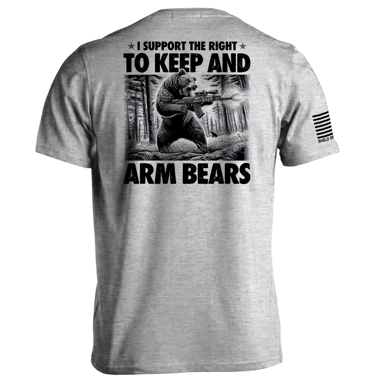 I Support the Right to Keep and Arm Bears Shield Republic
