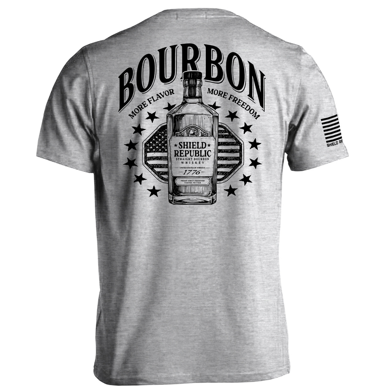 Bourbon More Flavor More Freedom Shield Republic