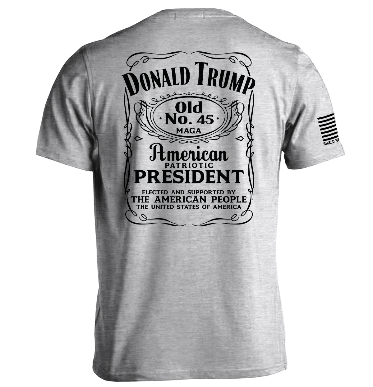 Donald Trump Old No. 45 Label Shield Republic