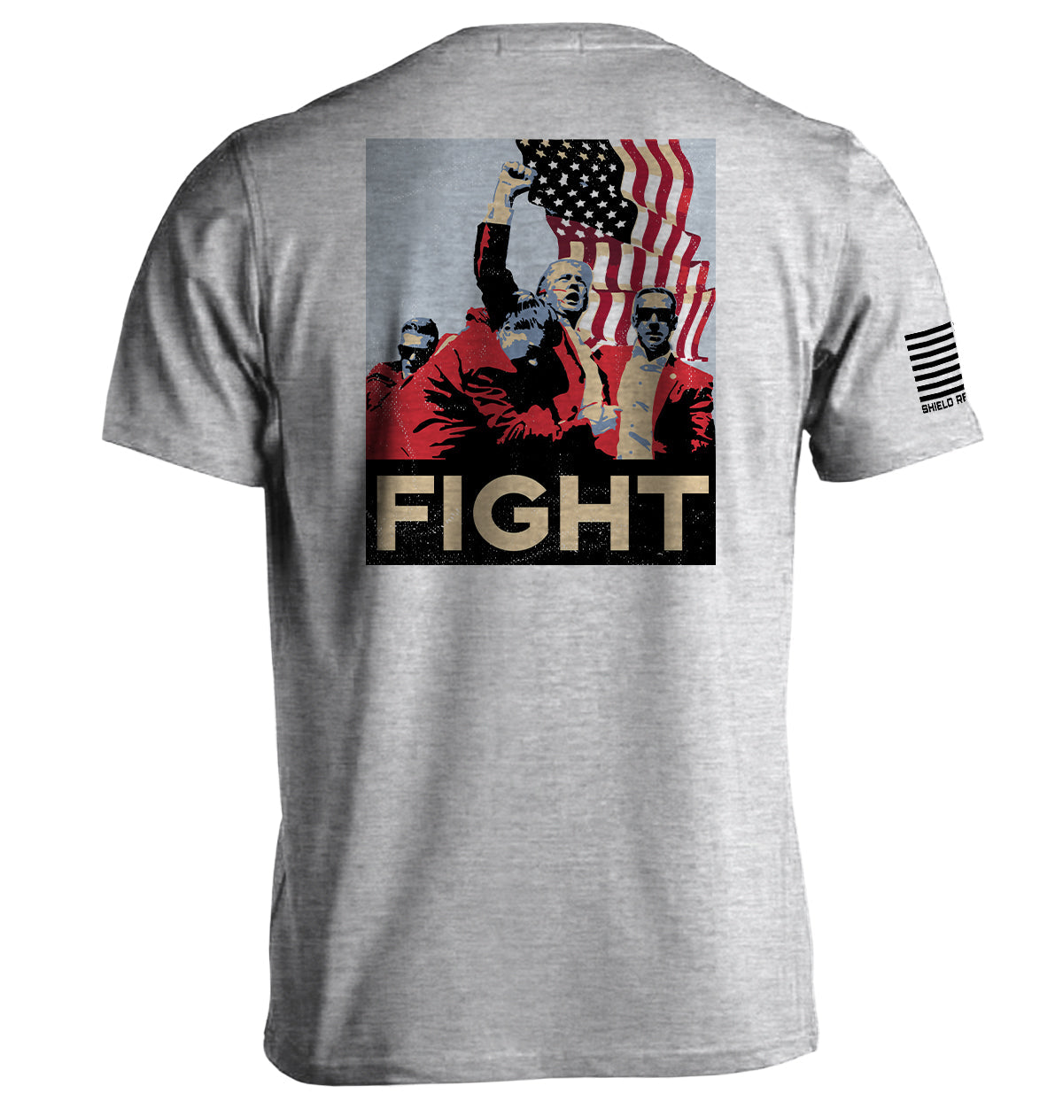 Trump Fight Poster Shield Republic