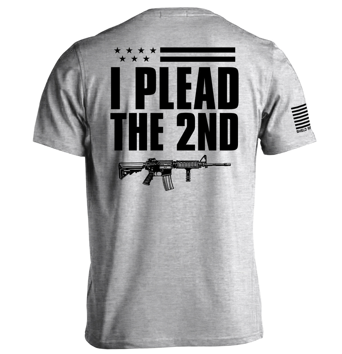 I Plead The 2nd (Back Print) Shield Republic