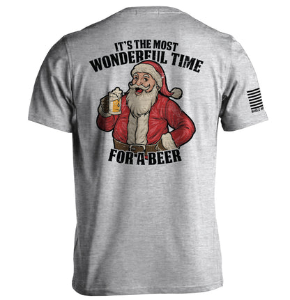 Most Wonderful Time For A Beer Shield Republic