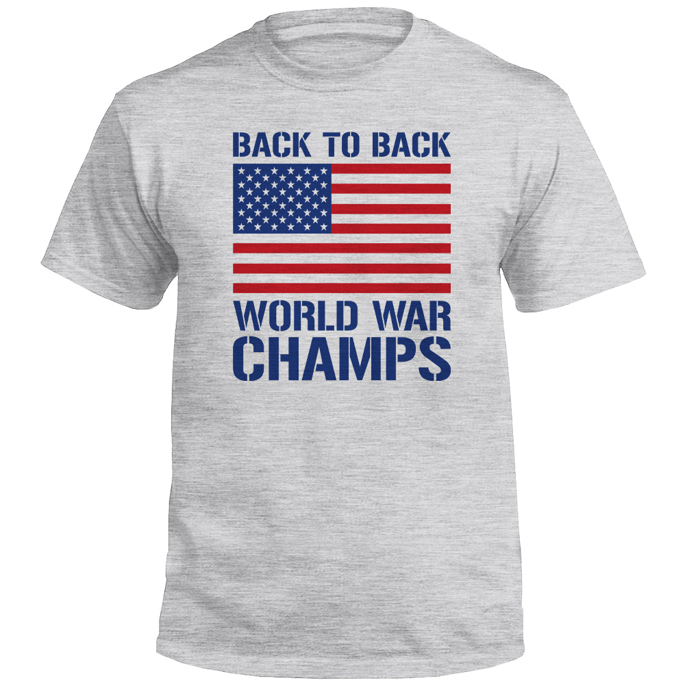 Back to Back World War Champs (Front) Shield Republic