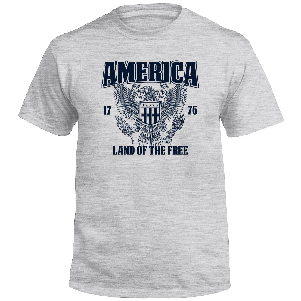 America Land Of The Free Shield Republic
