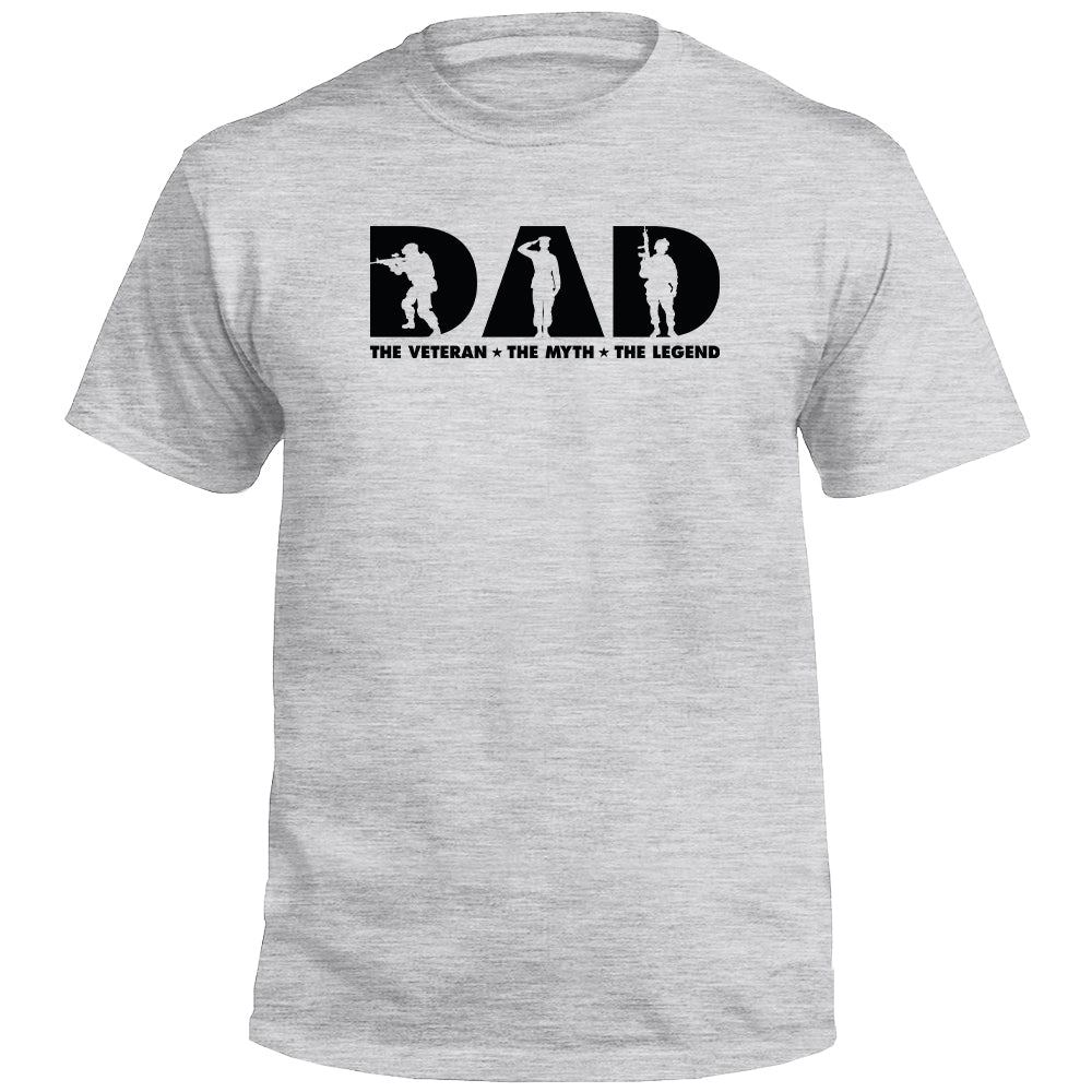 Dad The Veteran The Myth The Legend (Front) Shield Republic
