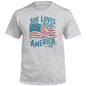 She Loves Jesus And America Too (Front) Shield Republic