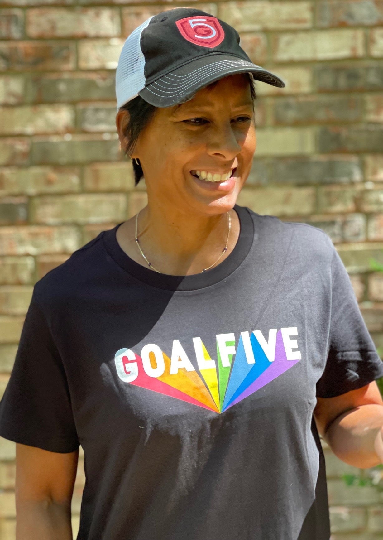 Superhuman Black Cotton T-Shirt Goal Five
