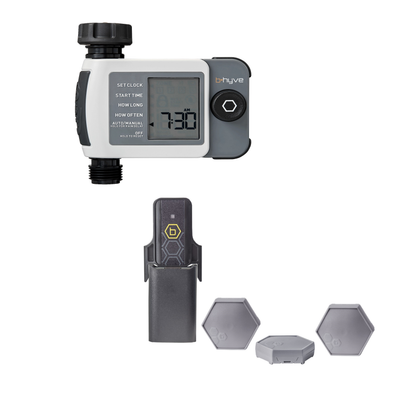 B-hyve XD Bluetooth 1-Outlet Hose Faucet Timer with B-hyve Flood Sensors | 71103 Orbit Irrigation