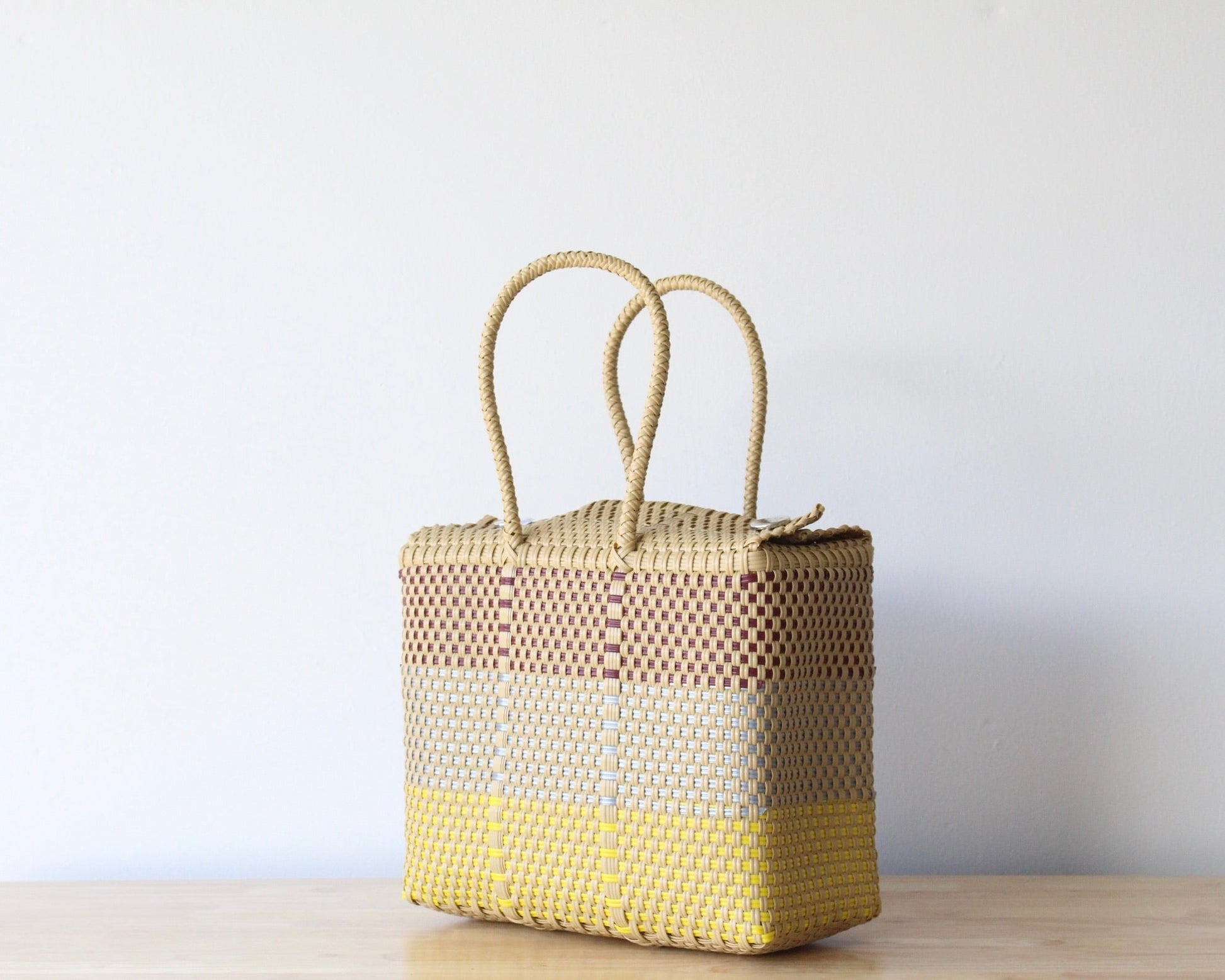 Mocha & Color Handwoven Handbag MexiMexi