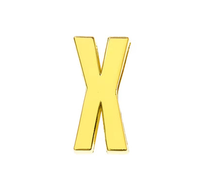 Scarf Slide Letters – 30mm – 14K Gold Non Tarnish Deep South Originals